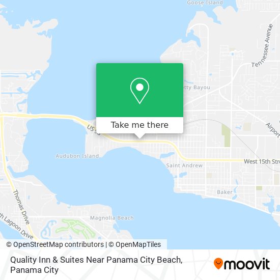 Mapa de Quality Inn & Suites Near Panama City Beach