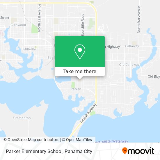 Parker Elementary School map