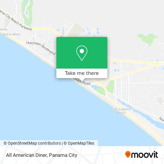 All American Diner map