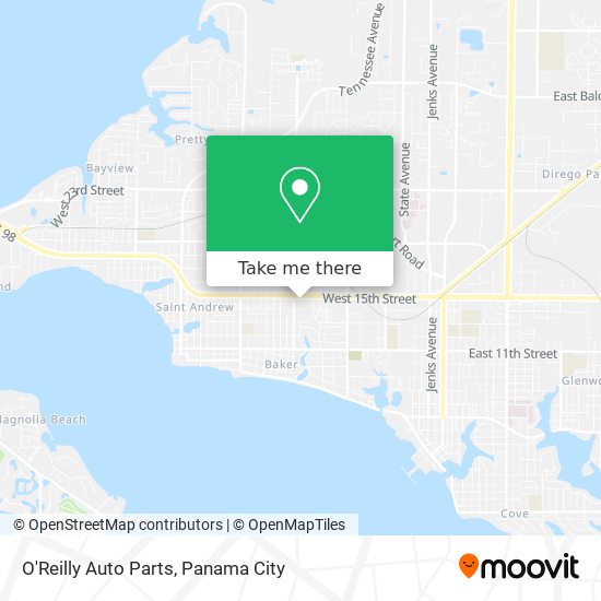 O'Reilly Auto Parts map