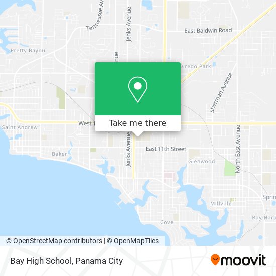 Mapa de Bay High School