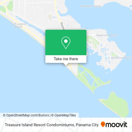 Mapa de Treasure Island Resort Condominiums