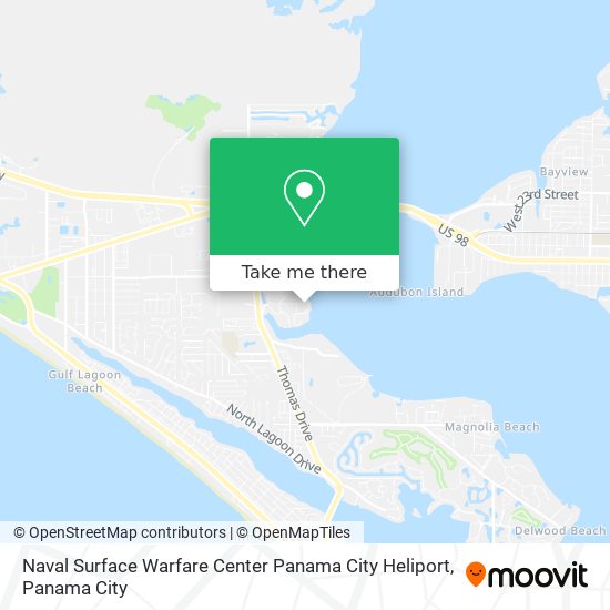 Naval Surface Warfare Center Panama City Heliport map
