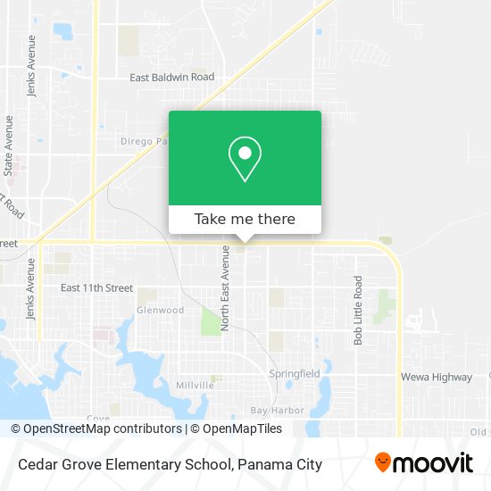 Cedar Grove Elementary School map