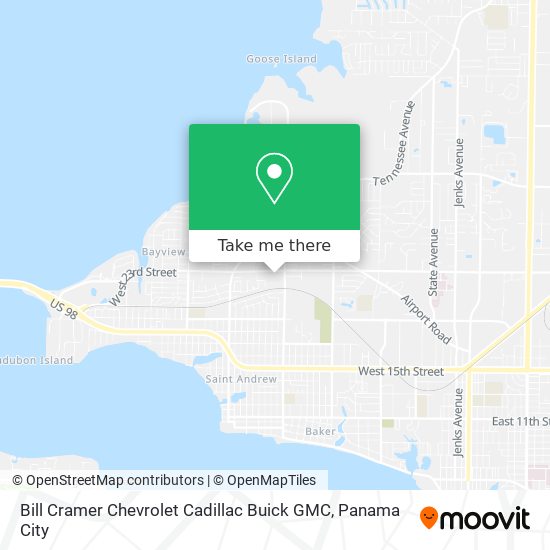 Bill Cramer Chevrolet Cadillac Buick GMC map