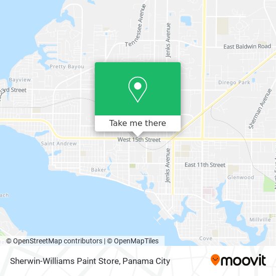 Mapa de Sherwin-Williams Paint Store