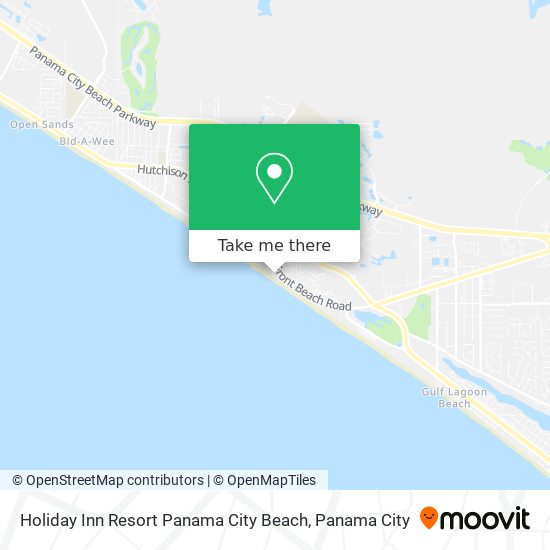 Holiday Inn Resort Panama City Beach map