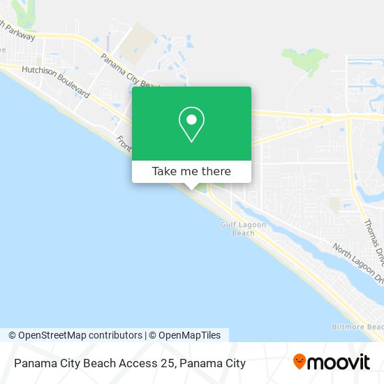 Panama City Beach Access 25 map