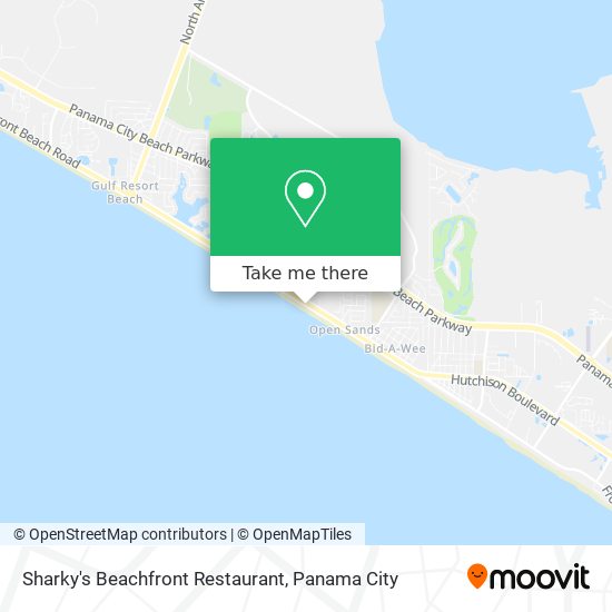 Sharky's Beachfront Restaurant map
