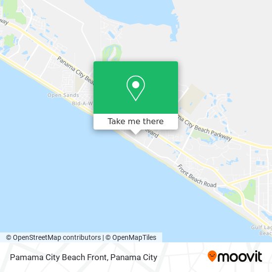 Pamama City Beach Front map