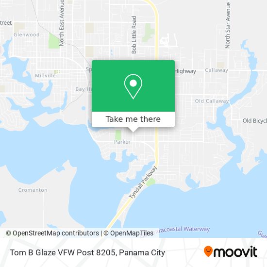Mapa de Tom B Glaze VFW Post 8205