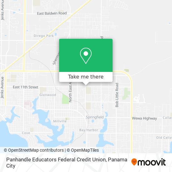 Panhandle Educators Federal Credit Union map