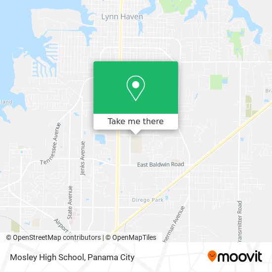 Mosley High School map