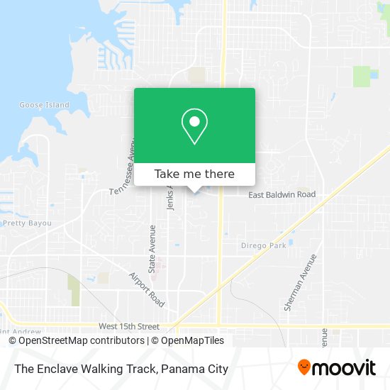 Mapa de The Enclave Walking Track