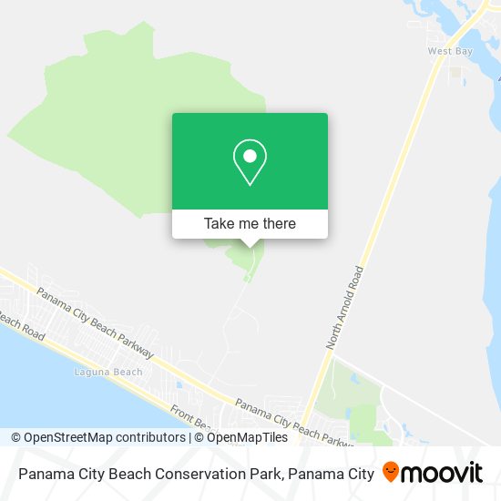Panama City Beach Conservation Park map