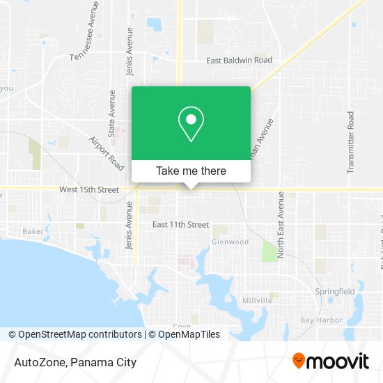Mapa de AutoZone