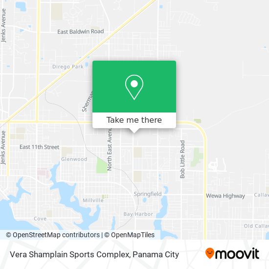 Vera Shamplain Sports Complex map