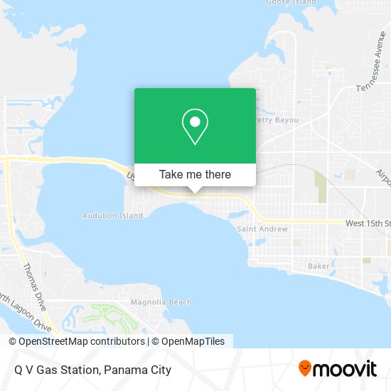 Q V Gas Station map