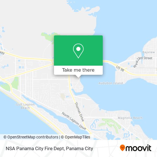 NSA Panama City Fire Dept map