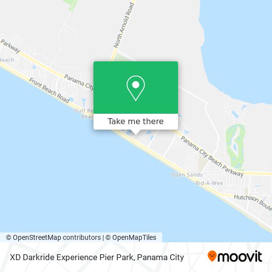 XD Darkride Experience Pier Park map