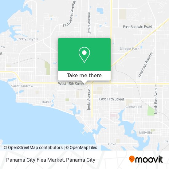 Panama City Flea Market map