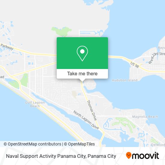 Naval Support Activity Panama City map