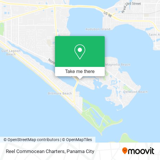 Reel Commocean Charters map