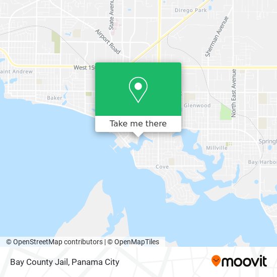 Bay County Jail map