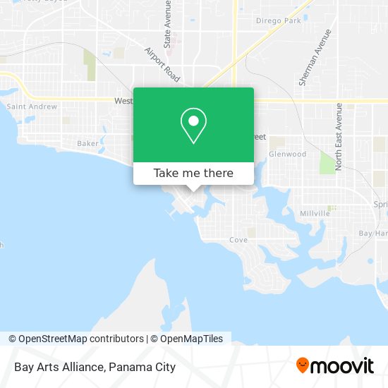 Bay Arts Alliance map
