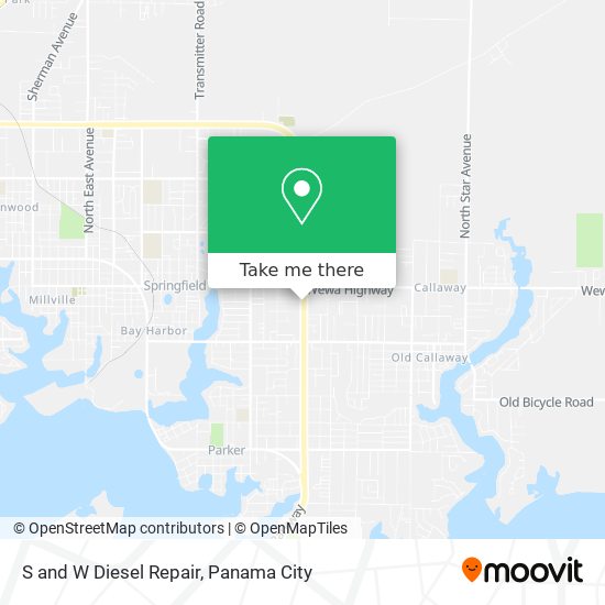 S and W Diesel Repair map