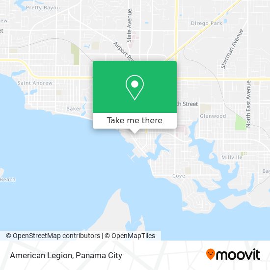 American Legion map