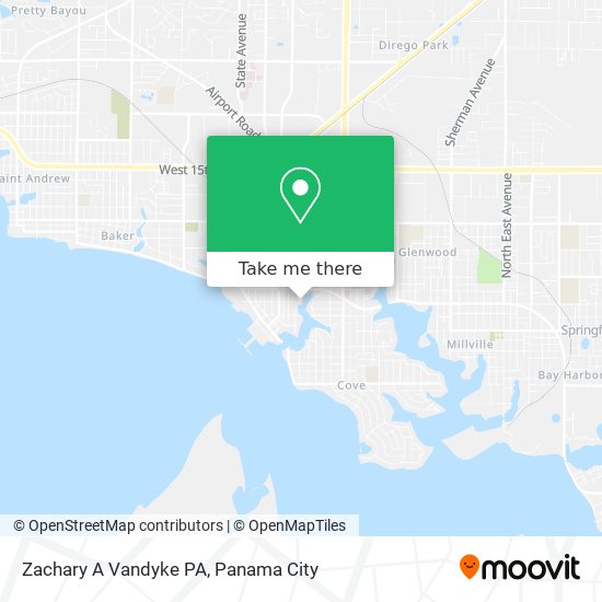 Zachary A Vandyke PA map