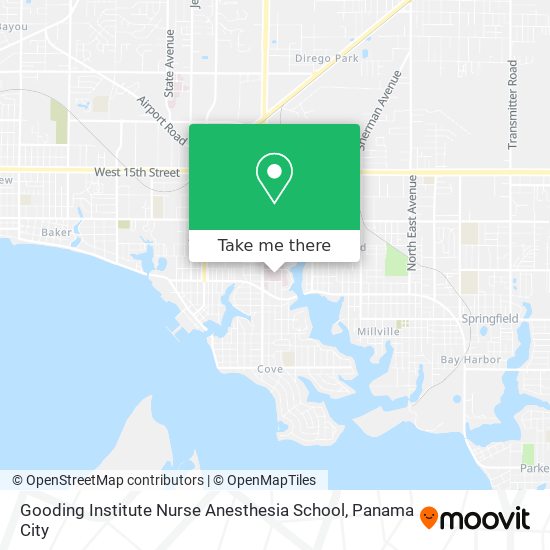 Mapa de Gooding Institute Nurse Anesthesia School