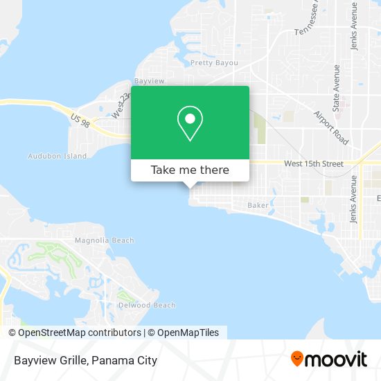 Bayview Grille map