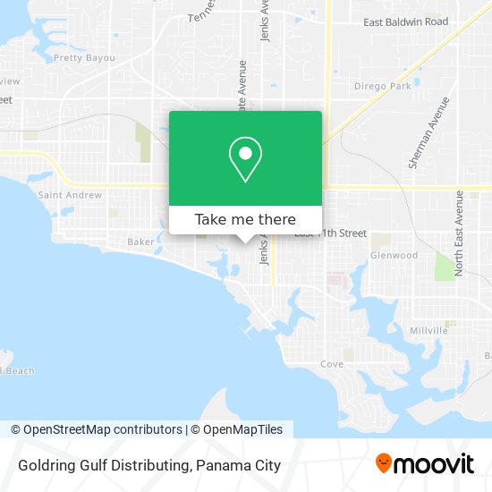 Goldring Gulf Distributing map