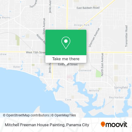 Mitchell Freeman House Painting map