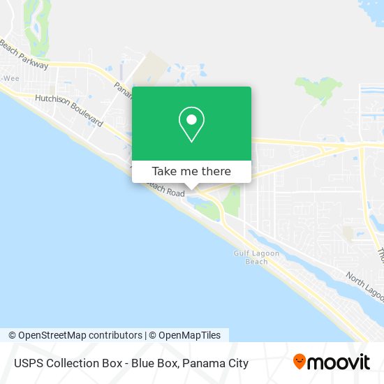 USPS Collection Box - Blue Box map