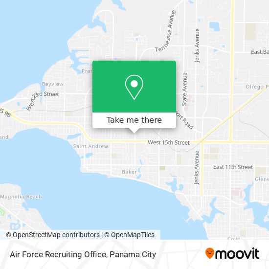 Mapa de Air Force Recruiting Office