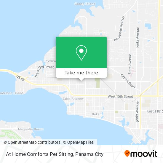 At Home Comforts Pet Sitting map