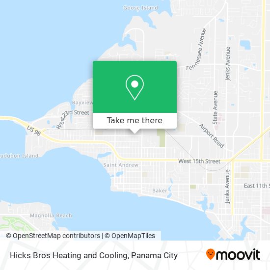 Hicks Bros Heating and Cooling map