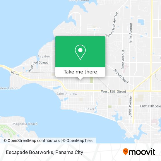 Escapade Boatworks map