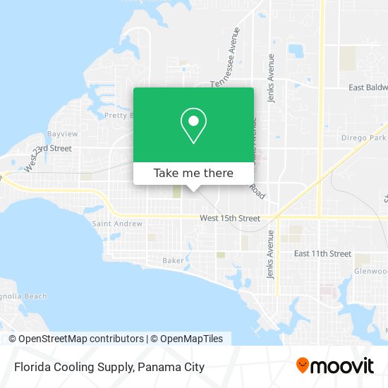 Mapa de Florida Cooling Supply