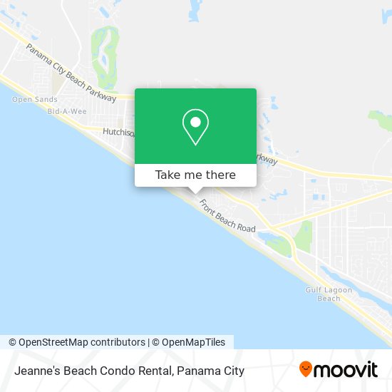 Jeanne's Beach Condo Rental map
