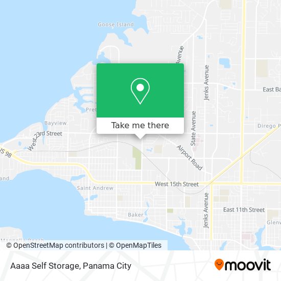 Mapa de Aaaa Self Storage