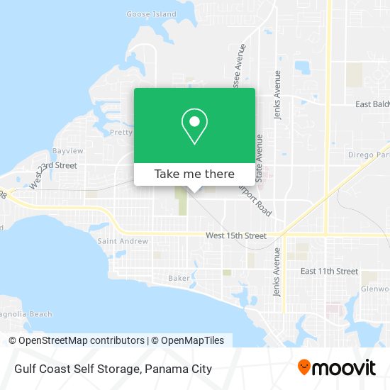 Gulf Coast Self Storage map