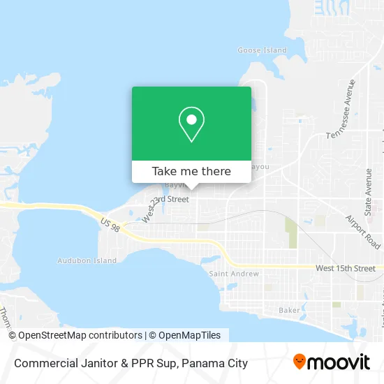 Commercial Janitor & PPR Sup map