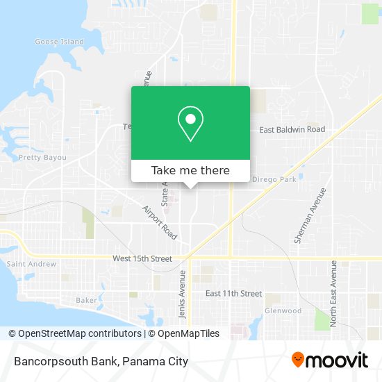 Bancorpsouth Bank map