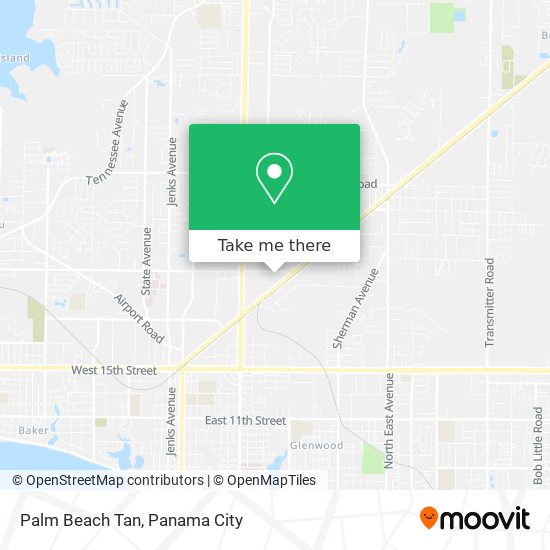 Mapa de Palm Beach Tan
