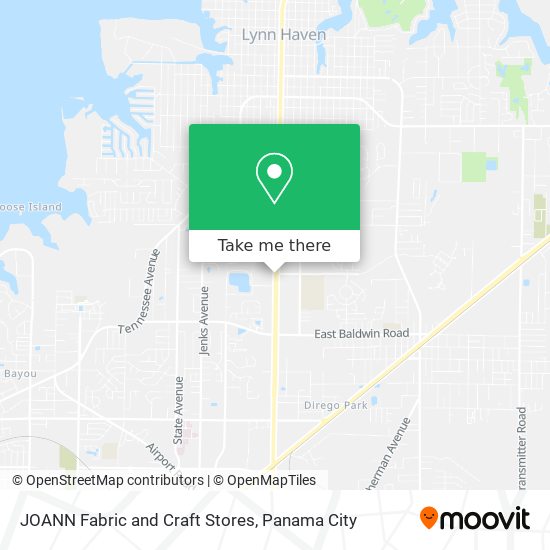Mapa de JOANN Fabric and Craft Stores