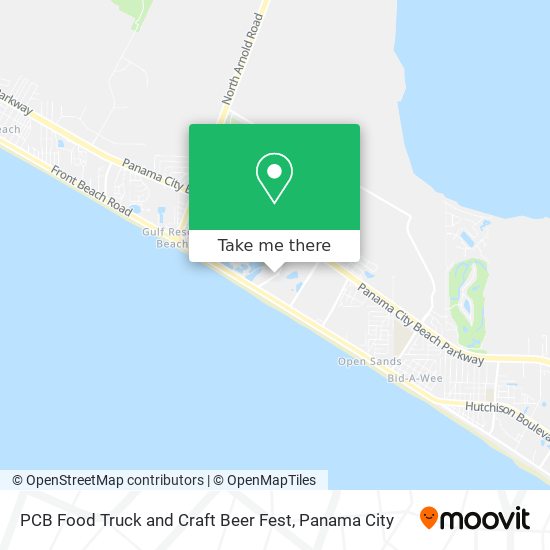 PCB Food Truck and Craft Beer Fest map